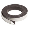 Magnetic Adhesive Tape Roll, 0.5" x 7 ft, Black