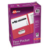 <strong>Avery®</strong><br />Two-Pocket Folder, 40-Sheet Capacity, 11 x 8.5, Red, 25/Box