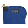 Fabric Deposit Bag, Locking, Canvas, 8.5 x 11 x 1, Blue