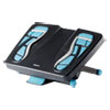<strong>Fellowes®</strong><br />Energizer Foot Support, 17.88w x 13.25d x 4 to 6.5h, Charcoal/Blue/Gray