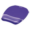<strong>Fellowes®</strong><br />Gel Crystals Mouse Pad with Wrist Rest, 7.87 x 9.18, Purple