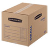 SmoothMove Basic Moving Boxes, Regular Slotted Container (RSC), Small, 12" x 16" x 12", Brown/Blue, 25/Bundle
