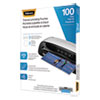 <strong>Fellowes®</strong><br />Laminating Pouches, 3 mil, 9" x 11.5", Gloss Clear, 100/Pack