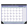<strong>Blueline®</strong><br />Monthly Desk Pad Calendar, 21.25 x 16, White/Blue/Green Sheets, Black Binding, Black Corners, 12-Month (Jan to Dec): 2023