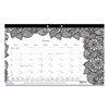 <strong>Blueline®</strong><br />Monthly Desk Pad Calendar, DoodlePlan Coloring Pages, 17.75 x 10.88, Black Binding, Clear Corners, 12-Month (Jan-Dec): 2023