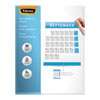 <strong>Fellowes®</strong><br />Self-Adhesive Laminating Sheets, 3 mil, 9.25" x 12", Gloss Clear, 50/Box
