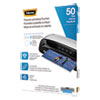 <strong>Fellowes®</strong><br />Thermal Laminating Pouches, 3 mil, 9" x 11.5", Matte Clear, 50/Pack