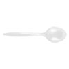 Mediumweight Polypropylene Cutlery, Soup Spoon, White, 1,000/Carton