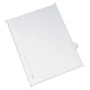 PREPRINTED LEGAL EXHIBIT SIDE TAB INDEX DIVIDERS, ALLSTATE STYLE, 26-TAB, H, 11 X 8.5, WHITE, 25/PACK