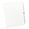 Preprinted Legal Exhibit Side Tab Index Dividers, Avery Style, 26-Tab, 76 To 100, 11 X 8.5, White, 1 Set