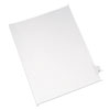 Preprinted Legal Exhibit Side Tab Index Dividers, Allstate Style, 26-Tab, X, 11 X 8.5, White, 25/pack