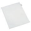 Preprinted Legal Exhibit Side Tab Index Dividers, Allstate Style, 10-Tab, 4, 11 X 8.5, White, 25/pack