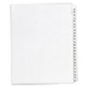 Preprinted Legal Exhibit Side Tab Index Dividers, Allstate Style, 25-Tab, 51 To 75, 11 X 8.5, White, 1 Set, (1703)