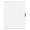 Preprinted Legal Exhibit Side Tab Index Dividers, Avery Style, 25-Tab, Table Of Contents, 11 X 8.5, White, 25/pack