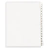 Preprinted Legal Exhibit Side Tab Index Dividers, Allstate Style, 25-Tab, 1 To 25, 11 X 8.5, White, 1 Set, (1701)