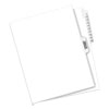 Preprinted Legal Exhibit Side Tab Index Dividers, Avery Style, 11-Tab, 1 To 10, 11 X 8.5, White, 1 Set