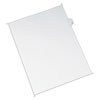 Preprinted Legal Exhibit Side Tab Index Dividers, Allstate Style, 26-Tab, G, 11 X 8.5, White, 25/pack