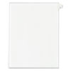 Preprinted Legal Exhibit Side Tab Index Dividers, Allstate Style, 10-Tab, 1, 11 x 8.5, White, 25/Pack