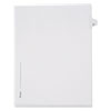 Preprinted Legal Exhibit Side Tab Index Dividers, Allstate Style, 26-Tab, W, 11 X 8.5, White, 25/pack