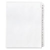Preprinted Legal Exhibit Side Tab Index Dividers, Allstate Style, 25-Tab, 26 to 50, 11 x 8.5, White, 1 Set, (1702)