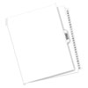 Preprinted Legal Exhibit Side Tab Index Dividers, Avery Style, 27-Tab, A To Z, 11 X 8.5, White, 1 Set