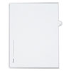 Preprinted Legal Exhibit Side Tab Index Dividers, Allstate Style, 26-Tab, S, 11 X 8.5, White, 25/pack