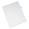PREPRINTED LEGAL EXHIBIT SIDE TAB INDEX DIVIDERS, ALLSTATE STYLE, 26-TAB, I, 11 X 8.5, WHITE, 25/PACK