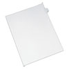 Preprinted Legal Exhibit Side Tab Index Dividers, Allstate Style, 26-Tab, D, 11 X 8.5, White, 25/pack
