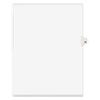 Preprinted Legal Exhibit Side Tab Index Dividers, Avery Style, 10-Tab, 10, 11 X 8.5, White, 25/pack