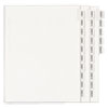 Preprinted Legal Exhibit Side Tab Index Dividers, Allstate Style, 25-Tab, Exhibit 1 To Exhibit 25, 11 X 8.5, White, 1 Set