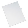 Preprinted Legal Exhibit Side Tab Index Dividers, Allstate Style, 26-Tab, K, 11 X 8.5, White, 25/pack