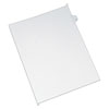 Preprinted Legal Exhibit Side Tab Index Dividers, Allstate Style, 26-Tab, E, 11 X 8.5, White, 25/pack