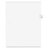 Preprinted Legal Exhibit Side Tab Index Dividers, Avery Style, 10-Tab, 8, 11 X 8.5, White, 25/pack