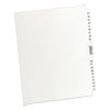 Preprinted Legal Exhibit Side Tab Index Dividers, Avery Style, 26-Tab, 51 to 75, 11 x 8.5, White, 1 Set