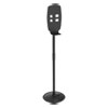 Floor Stand For Sanitizer Dispensers, Height Adjustable From 50" To 60", Black