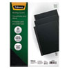 Futura Presentation Covers for Binding Systems, Opaque Black, 11 x 8.5, Unpunched, 25/Pack