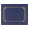 Premium Textured Certificate Holder, 12.65 x 9.75, Navy, 3/Pack