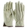 Top-Grain Pigskin Leather Drivers Gloves, Economy Grade, Large, Gray