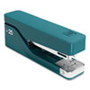 Desktop Aluminum Stapler, 25-Sheet Capacity, Teal