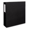 Durable Non-View Binder with DuraHinge and EZD Rings, 3 Rings, 4" Capacity, 11 x 8.5, Black, (8802)