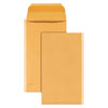 Kraft Coin and Small Parts Envelope, 20 lb Bond Weight Kraft, #5 1/2, Square Flap, Gummed Closure, 3.13 x 5.5, Brown, 500/Box