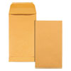Kraft Coin and Small Parts Envelope, 28 lb Bond Weight Kraft, #5 1/2, Square Flap, Gummed Closure, 3.13 x 5.5, Brown, 500/Box