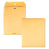 Clasp Envelope, #12 1/2, Square Flap, Clasp/gummed Closure, 9.5 X 12.5, Brown Kraft, 100/box