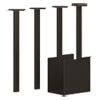 <strong>HON®</strong><br />Coze Writing Desk Post Legs with U-Storage Compartment, 5.75" x 28", Black, 4 Legs/Set