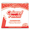 Colored Pencils Classpack, 14 Assorted Lead/Barrel Colors, 14 Pencils/Set, 33 Sets/Carton