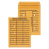 Deluxe Interoffice Press And Seal Envelopes, #97, Two-Sided Three-Column Format, 10 X 13, Brown Kraft, 100/box