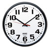 6645013897944 SKILCRAFT Slimline Quartz Wall Clock, 12.75" Overall Diameter, Black Case, 1 AA (sold separately)