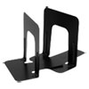 Steel Bookends, Nonskid, 4.75 x 5.13 x 5, Black, 1 Pair