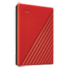 MY PASSPORT External Hard Drive, 2 TB, USB 3.2, Red