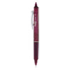 <strong>Pilot®</strong><br />FriXion Clicker Erasable Gel Pen, Retractable, Fine 0.7 mm, Burgundy Ink, Burgundy Barrel, Dozen